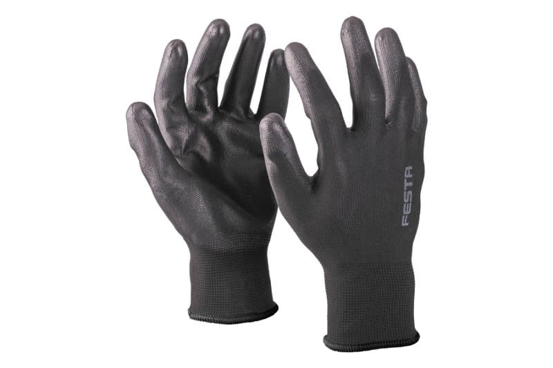 Rukavice FESTA KELT BLACK máčené PU vel. 11, CE 388