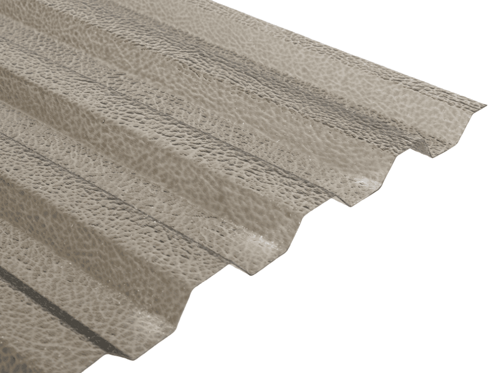 Trapézový polykarbonát bronz s hrubou strukturou - Rozměr: 2000 x 1060 x 1,2 mm