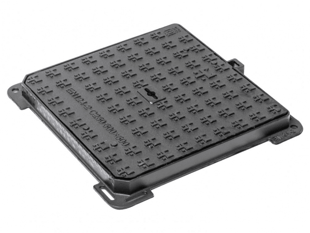 Litinový poklop s rámem - Varianta: 300 x 300 mm