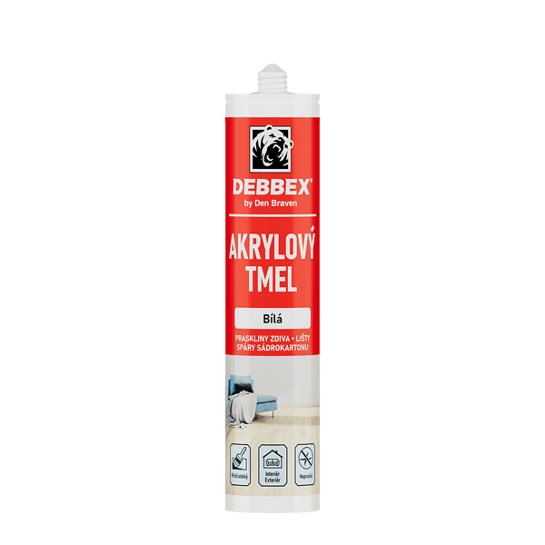 Akrylový tmel 280 ml kartuše černá