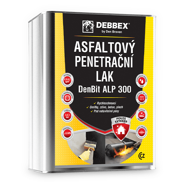 DenBit ALP 300 - Asfaltový penetrační lak 9 kg plechový kanystr černá