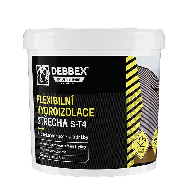 Flexibilní hydroizolace STŘECHA S-T4 30 kg soudek černá