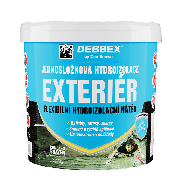 Jednosložková hydroizolace EXTERIÉR 13 kg kbelík modrá