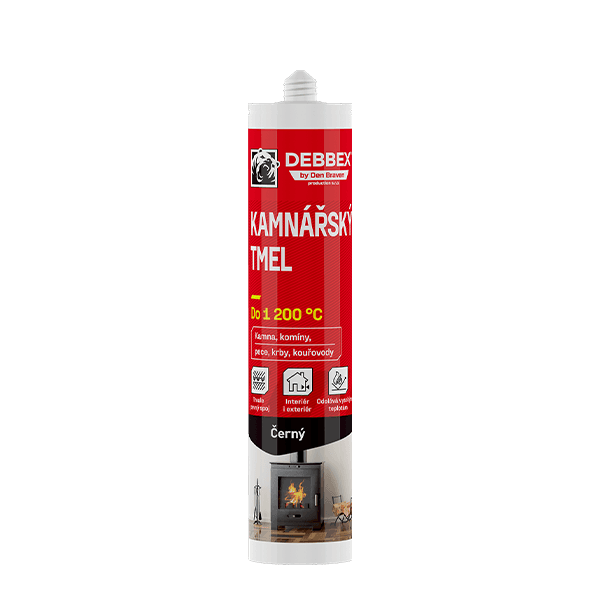 Kamnářský tmel 280 ml kartuše černá