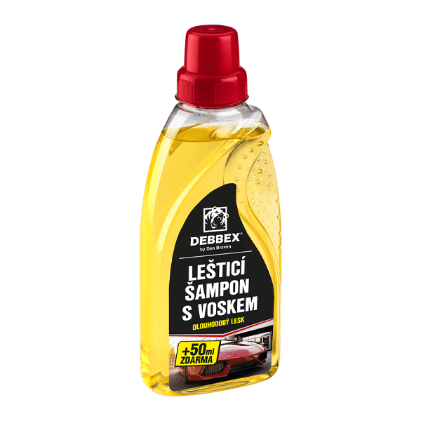 Leštící šampon s voskem 500 ml láhev žlutá