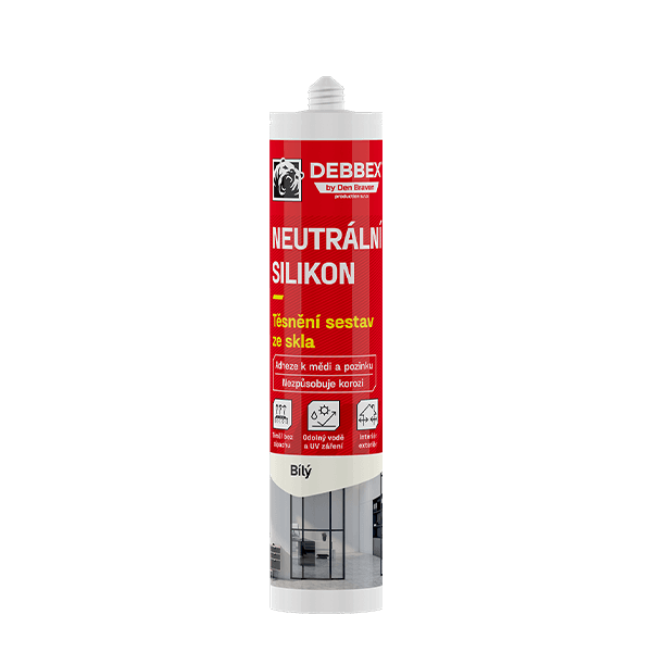 Neutrální silikon 280 ml kartuše bílá