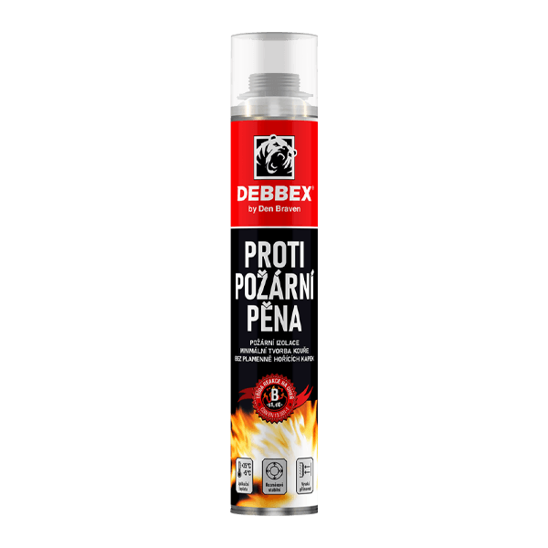 Protipožární pěna 750 ml pistolová dóza červená