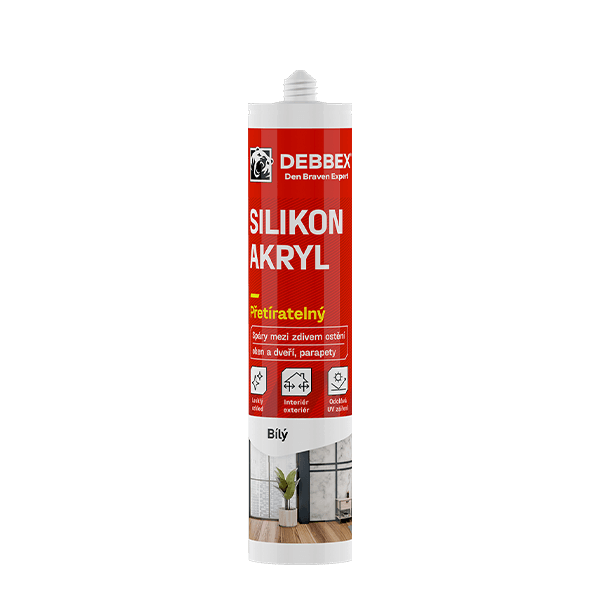 Silikon akryl 280 ml kartuše bílá