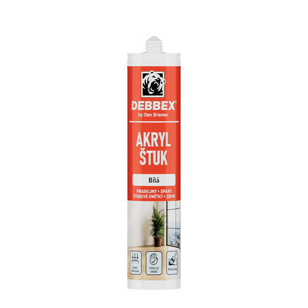Akryl ŠTUK 280 ml kartuše bílá