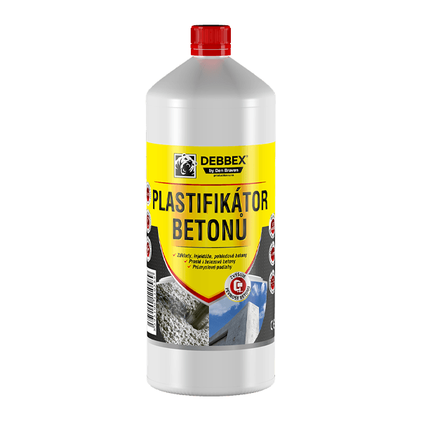 Plastifikátor betonů 1 l láhev hnědá