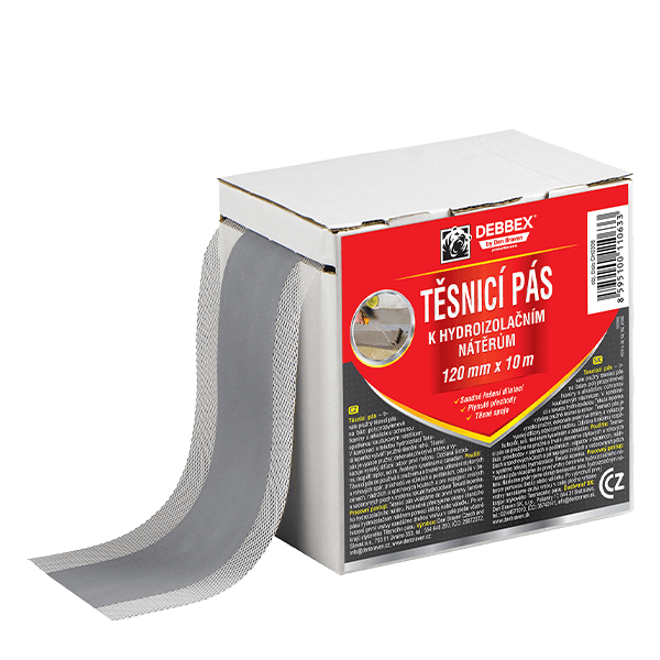 Těsnicí pás PROFI 120 mm, délka 10 m 10 m šedá