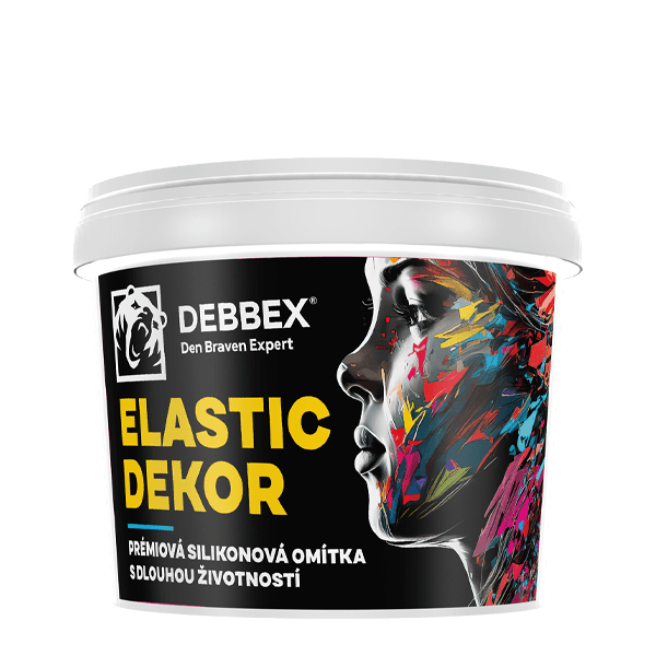 Prémiová silikonová omítka ELASTIC DEKOR 25 kg kbelík bílá