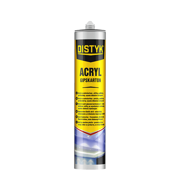Akrylový tmel na sádrokartony DISTYK Line 310 ml kartuše bílá