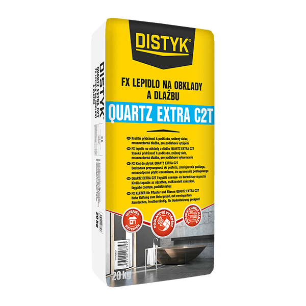 FX lepidlo na obklady a dlažbu QUARTZ EXTRA C2T DISTYK Line 20 kg pytel šedá