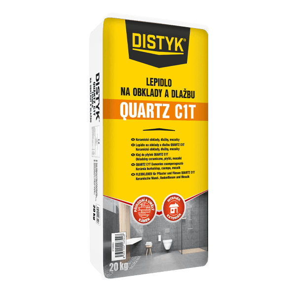 Lepidlo na obklady a dlažbu QUARTZ C1T DISTYK Line 20 kg pytel šedá