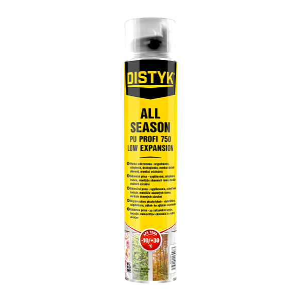 Pistolová celoroční pěna DISTYK Line 750 ml pistolová dóza zelená