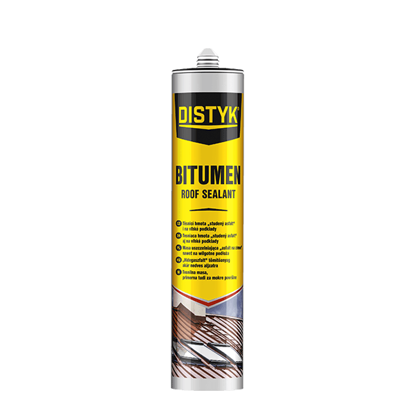 Střešní bitumenový tmel DISTYK Line 310 ml kartuše černá
