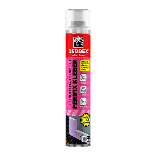 Lepidlo na perimetr PERIFIX KLEBER 750 ml pistolová dóza žlutá