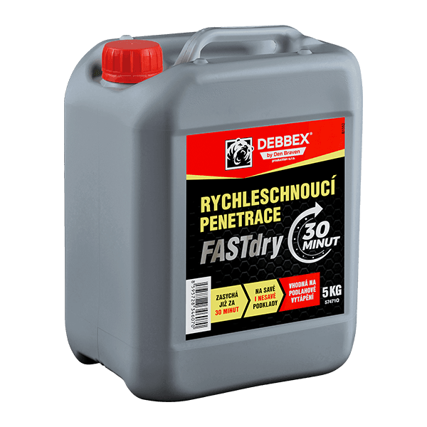 Rychleschnoucí penetrace FASTdry 5 kg kanystr transparentní