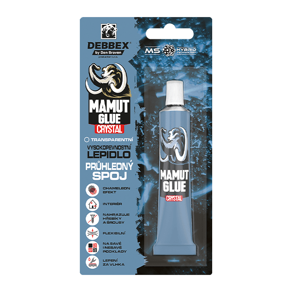 MAMUT GLUE Crystal 25 ml tuba v blistru transparentní