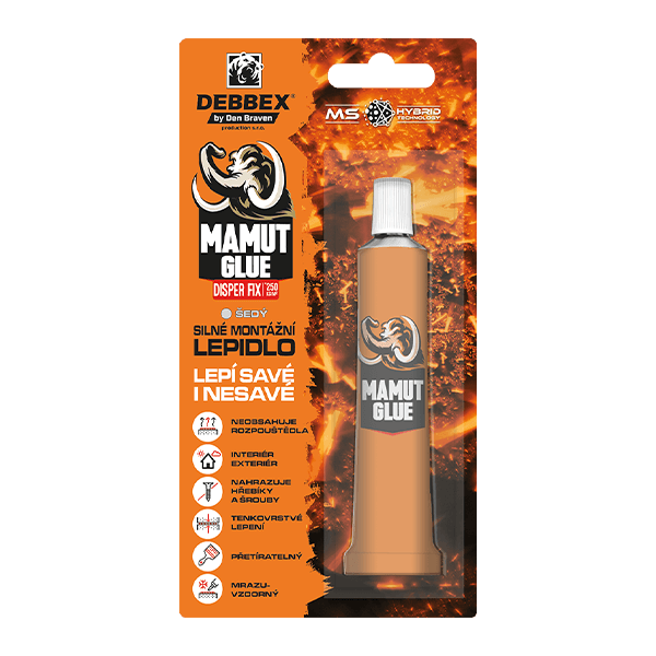 MAMUT GLUE Disper Fix 25 ml tuba v blistru šedá