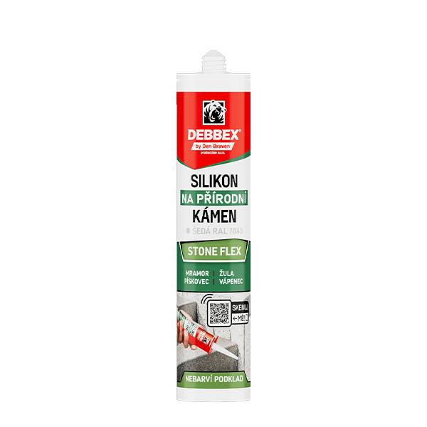 Silikon na přírodní kámen STONE FLEX 280 ml kartuše šedá RAL 7045