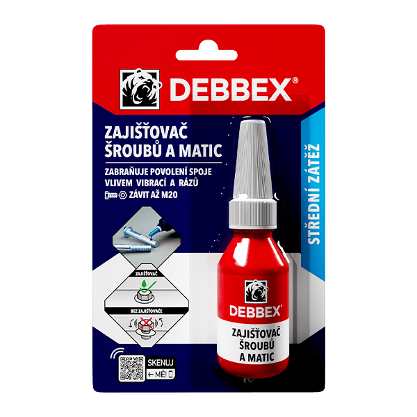 Zajišťovač šroubů a matic 10 ml tuba v blistru modrá