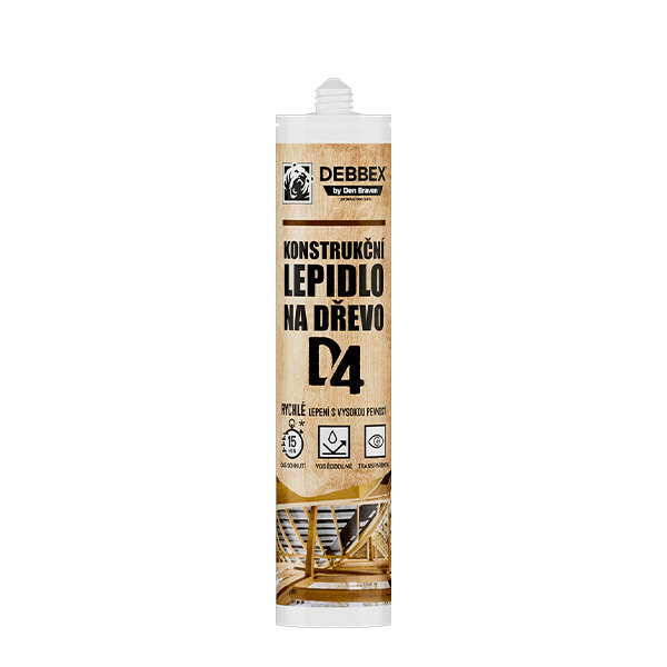 Rychlé konstrukční lepidlo D4 300 ml kartuše transparentní
