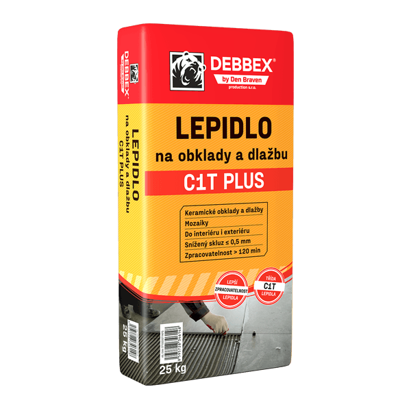 Lepidlo na obklady a dlažbu QUARTZ C1T PLUS 25 kg pytel šedá