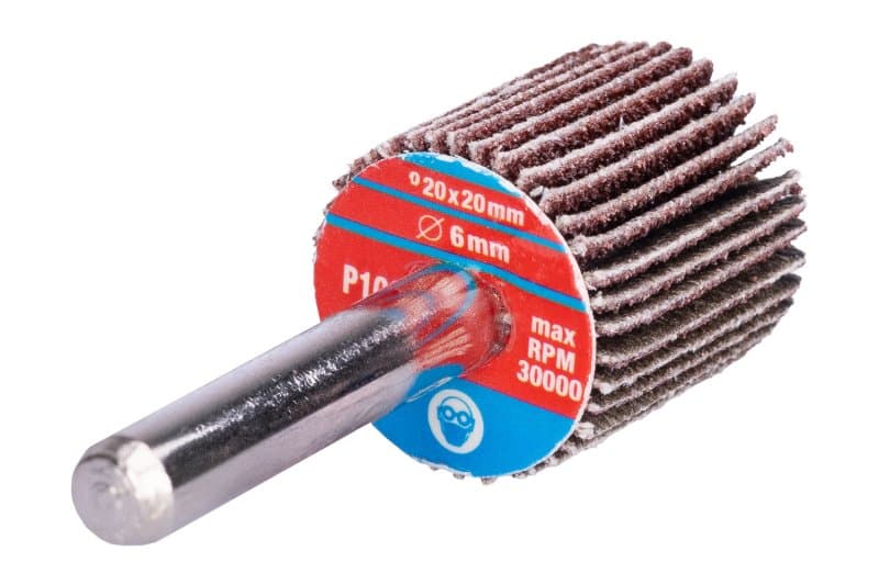 Kotouč lamelový brusný 20x20x6mm P100 stopka