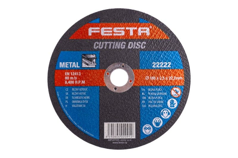 Kotouč řezný FESTA na kov 180x2.5x22.2mm