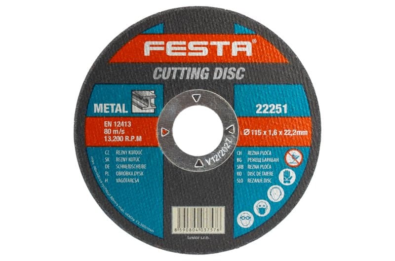 Kotouč řezný FESTA na kov 115x1.6x22.2mm