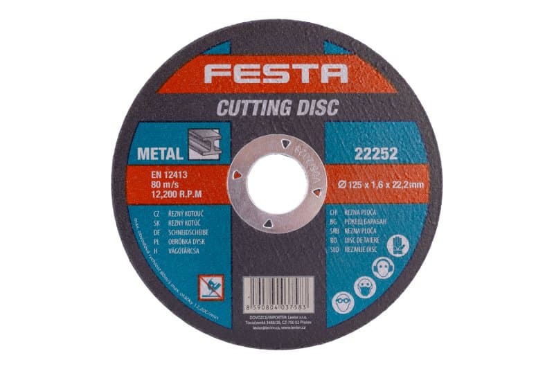 Kotouč řezný FESTA na ocel 125x1.6x22.2mm