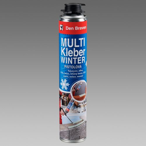 Montážní pěna MULTI KLEBER pistolová 750 ml WINTER DEN BRAVEN