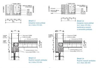 PORFIX Nosný překlad - 1 500x250x125