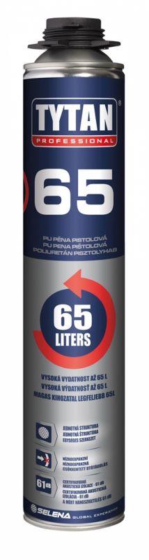 PU pěna pistolová 840 ml Tytan Profesional O2 65 SELENA BOHEMIA