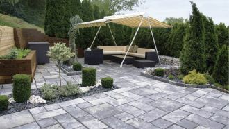 SEMMELROCK Bradstone Milldale dlaždice | šedá melírovaná