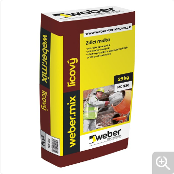 WEBER mix lícový na lícové zdivo 25 kg