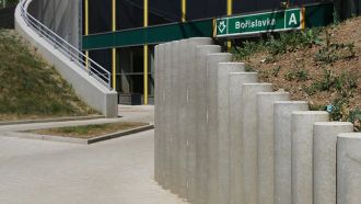 Palisáda YVETTE CS Beton - 120 cm šedá