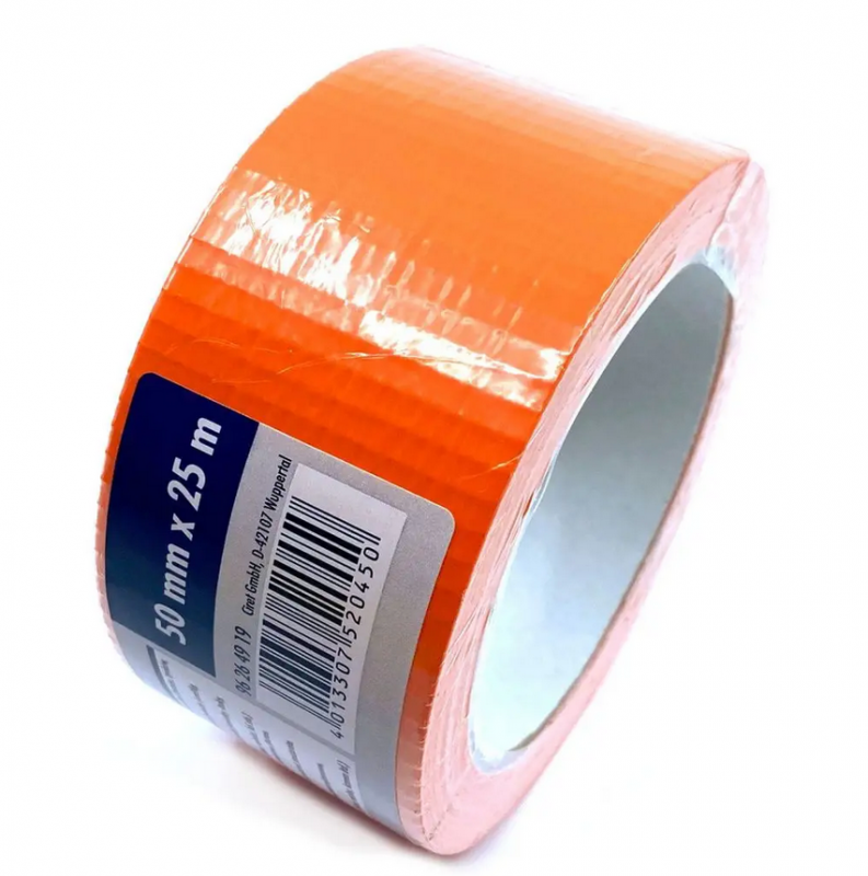 CIRET - Páska stavební 50mmx25m oranžová, kaučukové lepidlo