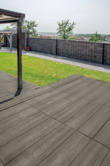 PRESBETON Plošná dlažba DAREA 600 x 400 x 40 mm reliéfní kartáčovaná  | Hnědá, Krémová, Šedá