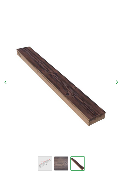 PRESBETON Velkoformátová dlažba WOODY "3" 1200 x 195 x 80 mm - Hnědá/Černá Reliéfní