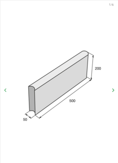 PRESBETON Zahradní obrubník ABO 9-20 1000 x 50 x 200 mm - hnědá