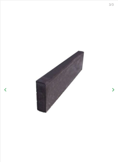 PRESBETON Chodníkový obrubník ABO 16-10 1000 x 80 x 250 mm - černá