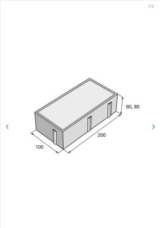 PRESBETON Dlažba HOLLAND I 200 x 100 x 80 mm - hnědá