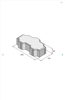 PRESBETON Dlažba HYDROBAR 240 x 135 x 80 mm