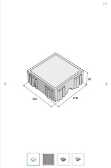 PRESBETON Dlažba HYDROSTAR 200 x 200 x 80 mm