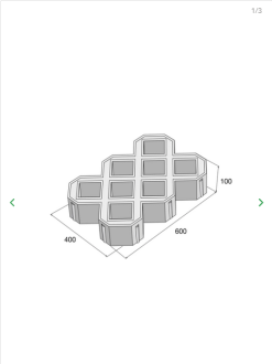 PRESBETON Dlažba vegetační TBX 600 x 400 x 100 mm