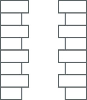 Šablona Cemix 2402 Decor cihla nároží 28×93,5 cm