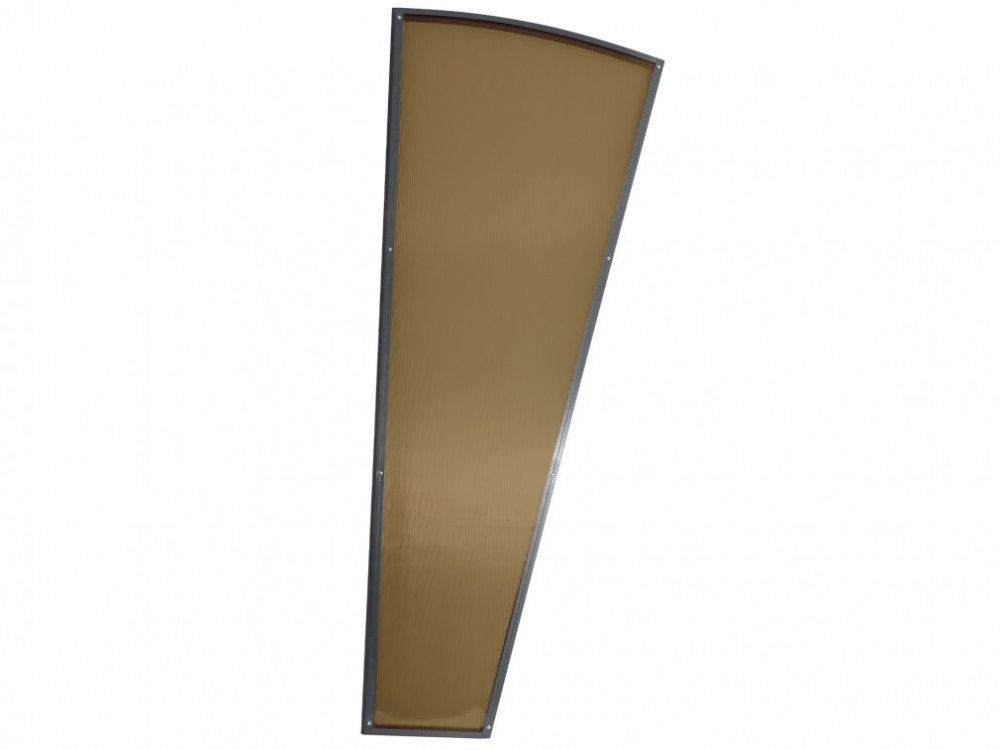 Boční stěna k obloukové stříšce L-160 levá - Boční stěna L-160, RAL7035, bronz - pravá COVERNIT